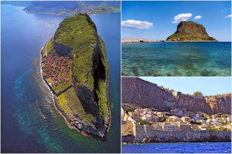 جزیره مونم واسیه یونان